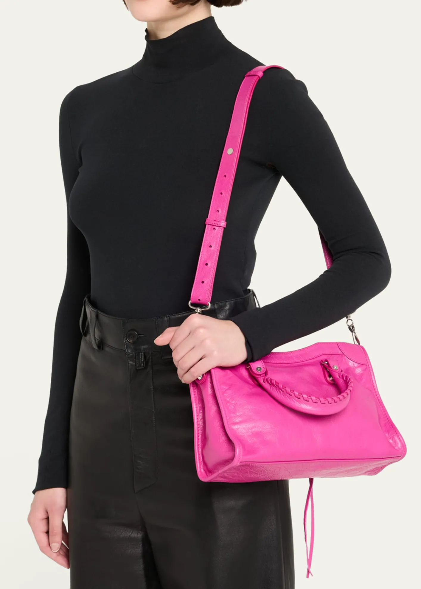 BalenciagaLe City Small Leather Top-Handle Bag