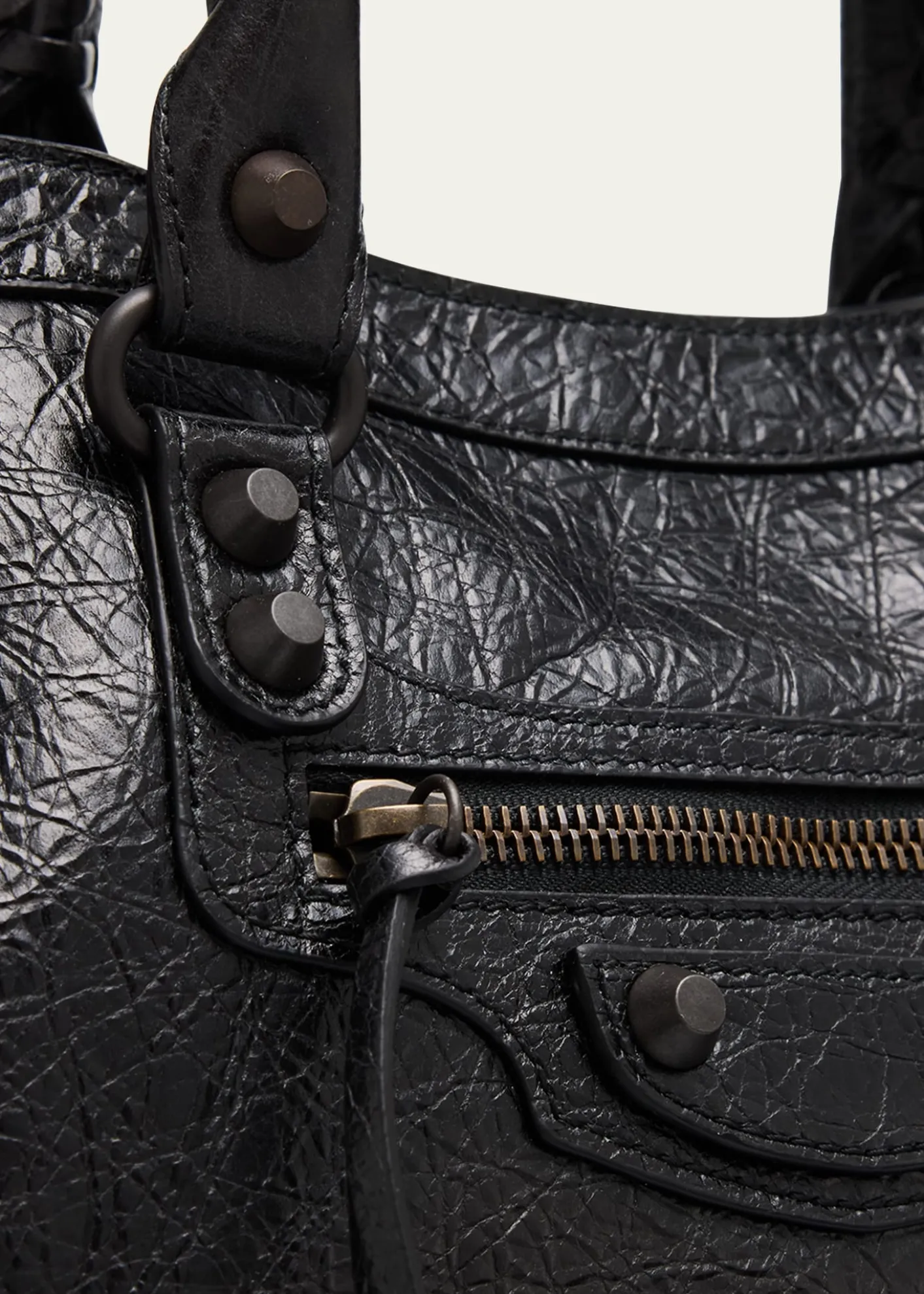 BalenciagaLe City Small Leather Top-Handle Bag