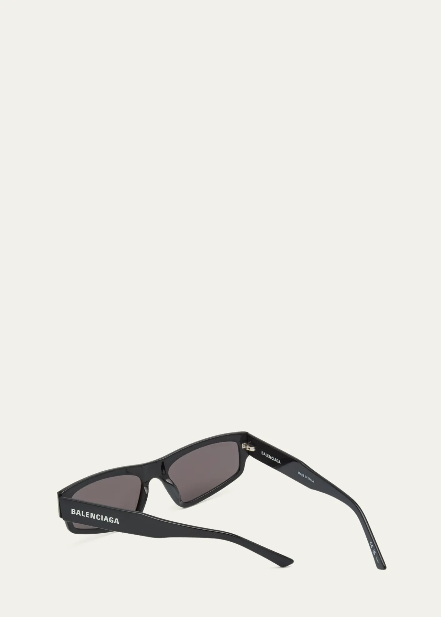 BalenciagaLogo Acetate Rectangle Sunglasses