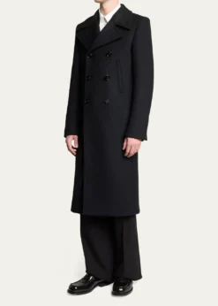 BalenciagaMen's Comfy B-Logo Calfskin Penny Loafers