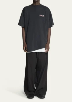 BalenciagaMen's Double-Layer T-Shirt