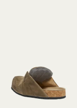 BalenciagaMen's Dumbo Distressed Suede Mules