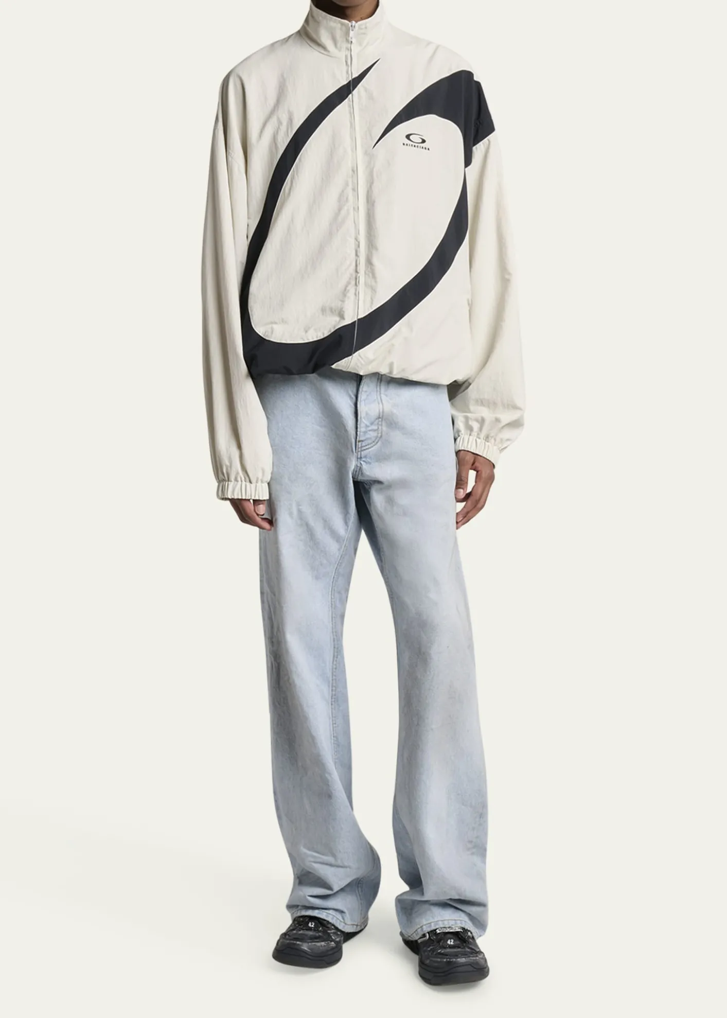 BalenciagaMen's Hamptons Calfskin Low-Top Sneakers