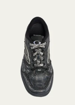 BalenciagaMen's Hamptons Calfskin Low-Top Sneakers