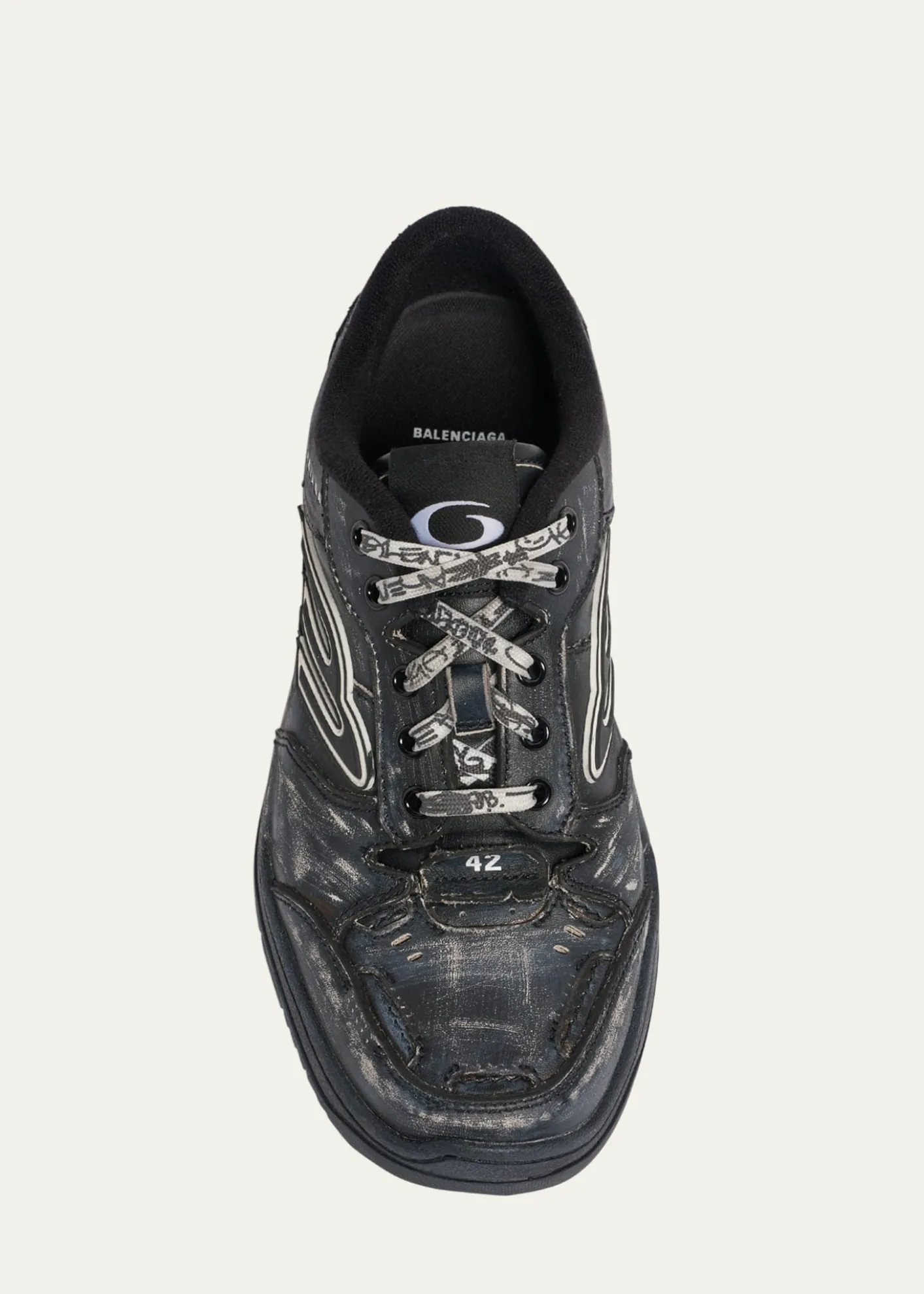 BalenciagaMen's Hamptons Calfskin Low-Top Sneakers