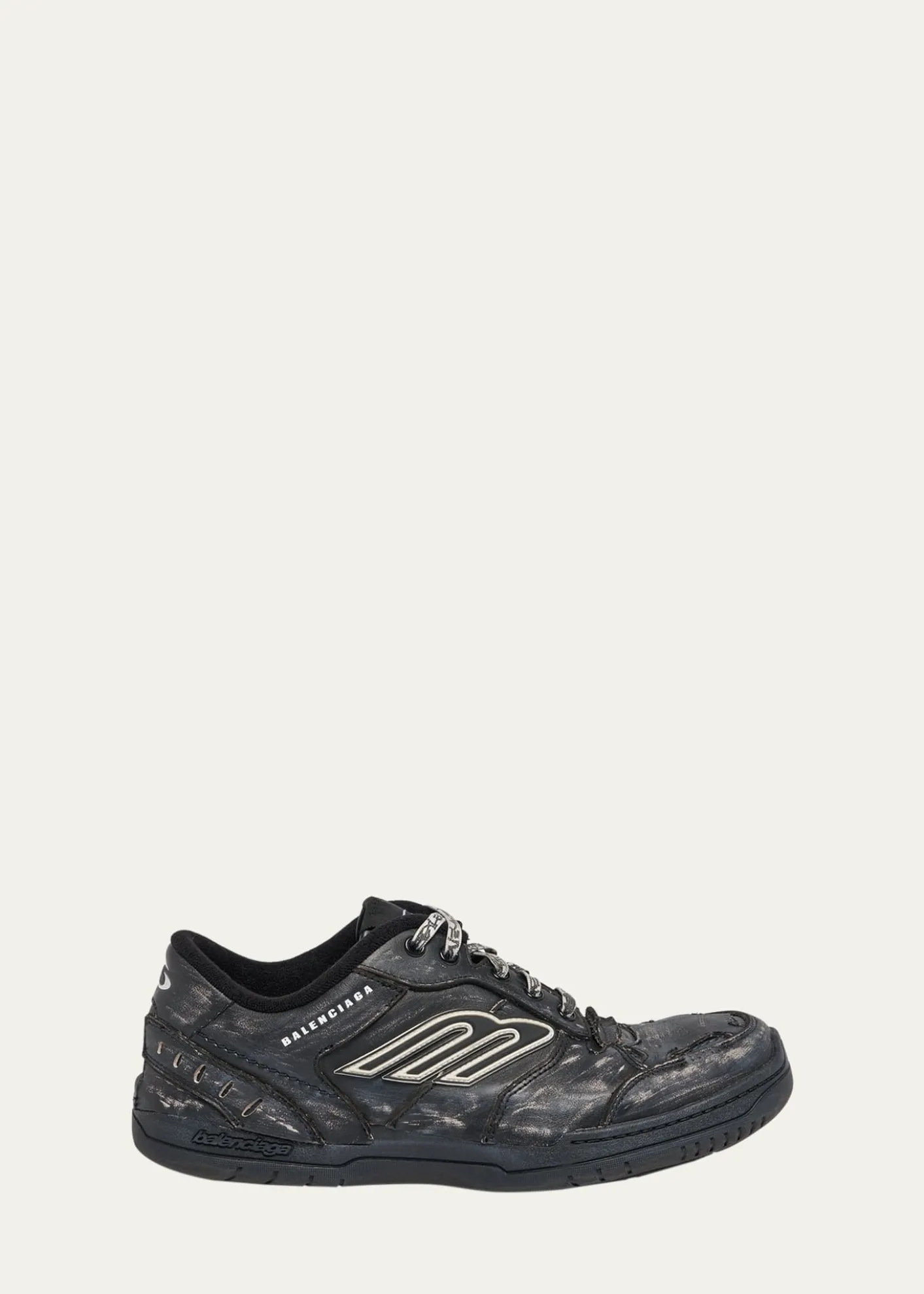 BalenciagaMen's Hamptons Calfskin Low-Top Sneakers