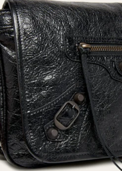 BalenciagaMen's Le City Flap Messenger Bag in Arena Lambskin
