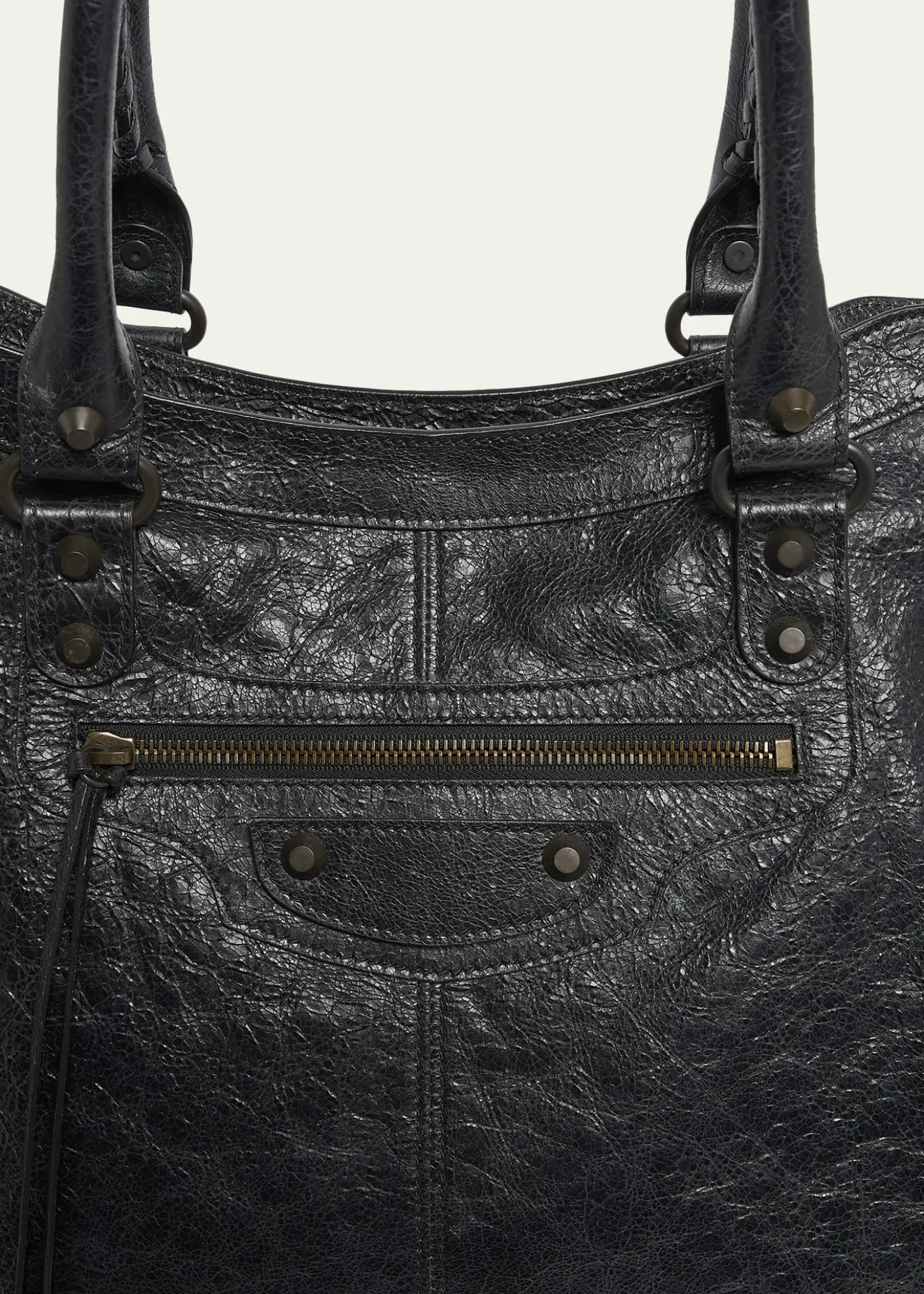BalenciagaMen's Le City Leather Travel Duffel Bag