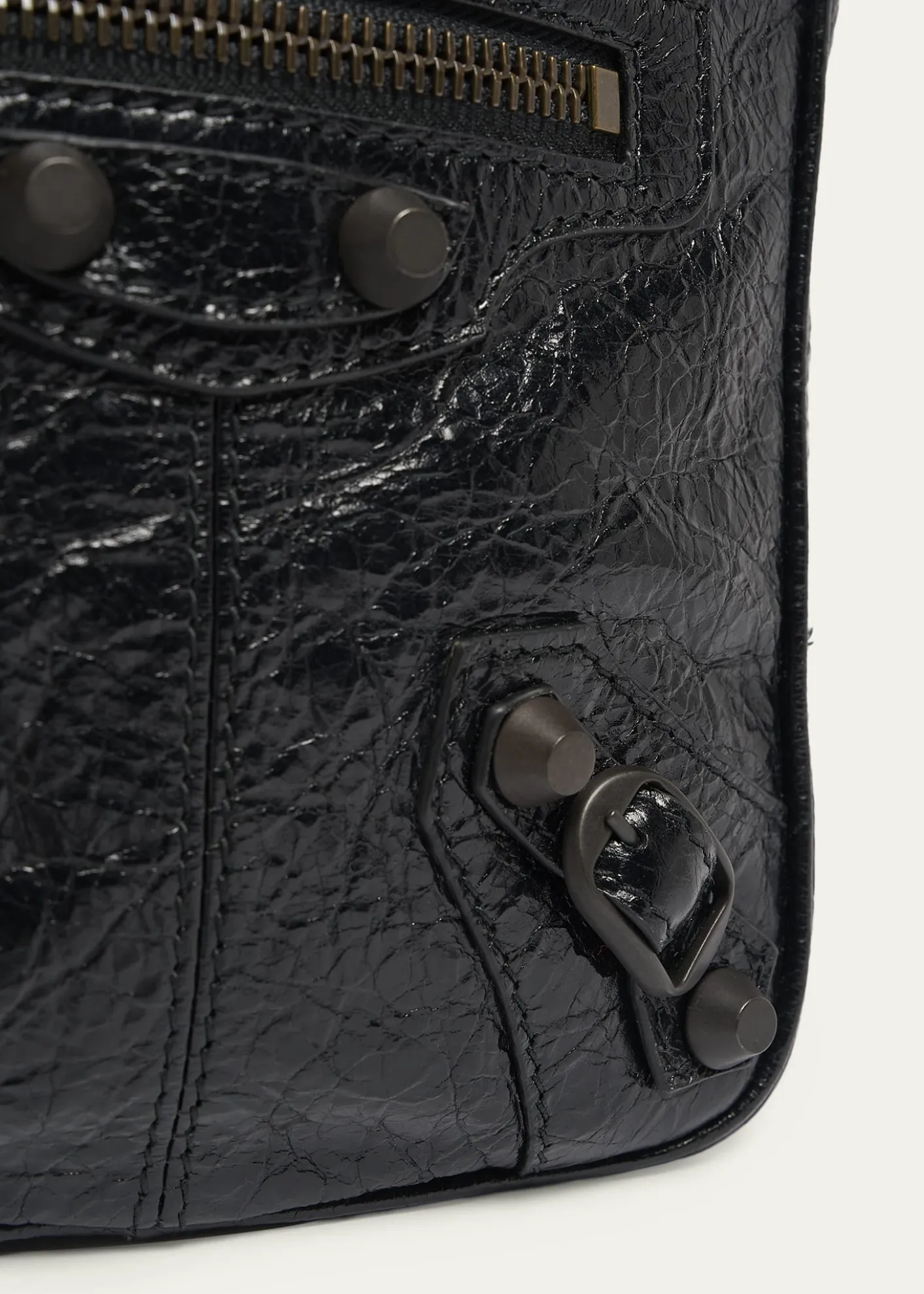 BalenciagaMen's Le City Leather Crossbody Bag