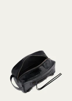BalenciagaMen's Le City Leather Toiletry Bag
