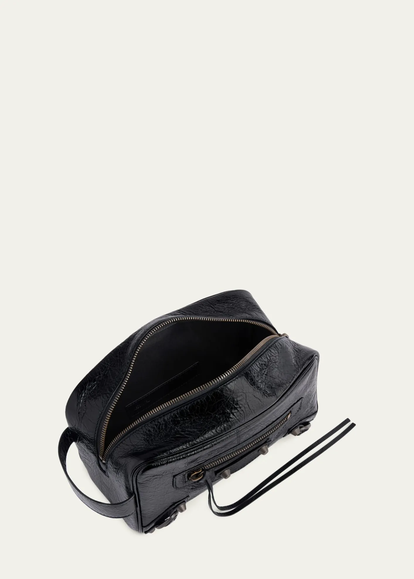 BalenciagaMen's Le City Leather Toiletry Bag
