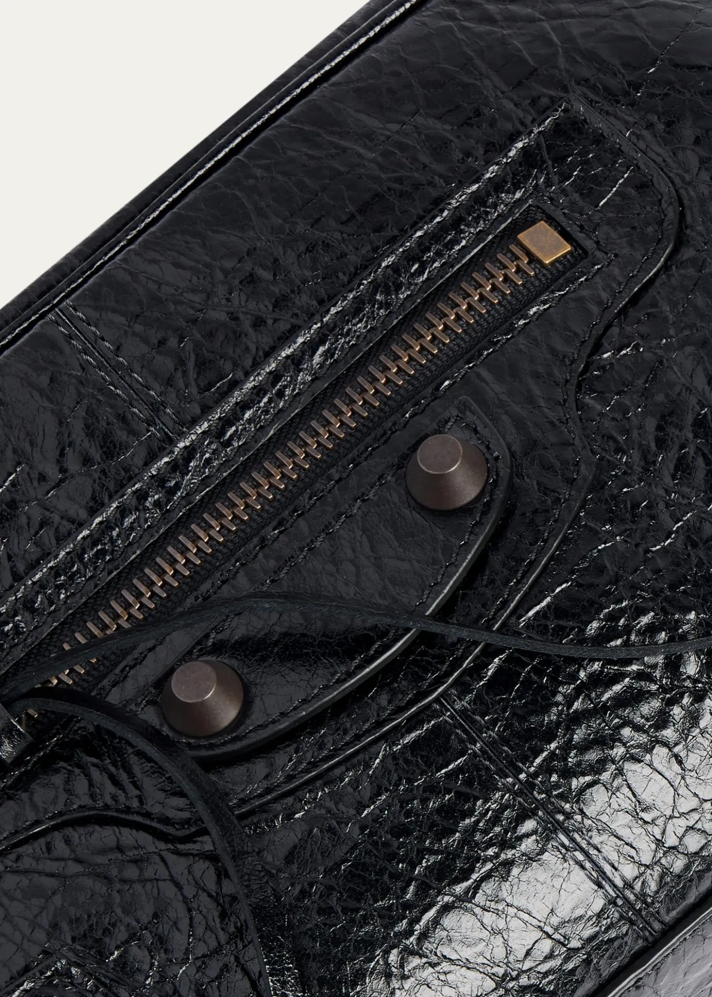 BalenciagaMen's Le City Leather Toiletry Bag