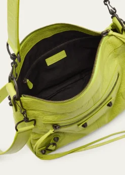 BalenciagaMen's Le City Moto Leather Shoulder Bag