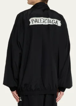 BalenciagaMen's Masking Tape Track Jacket