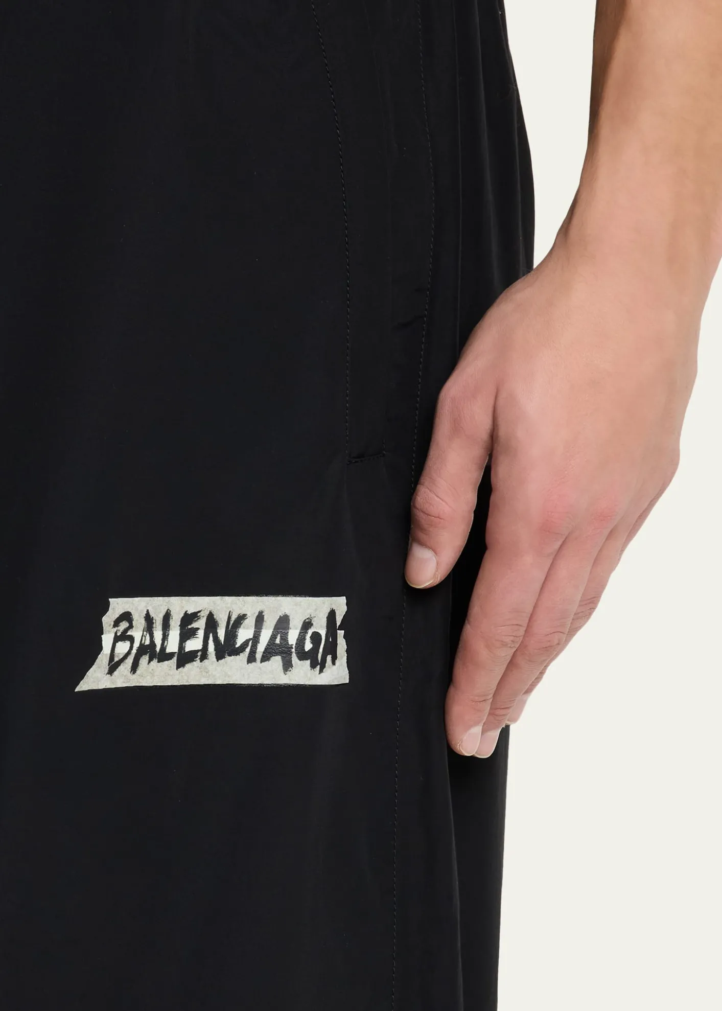 BalenciagaMen's Masking Tape Tracksuit Pants