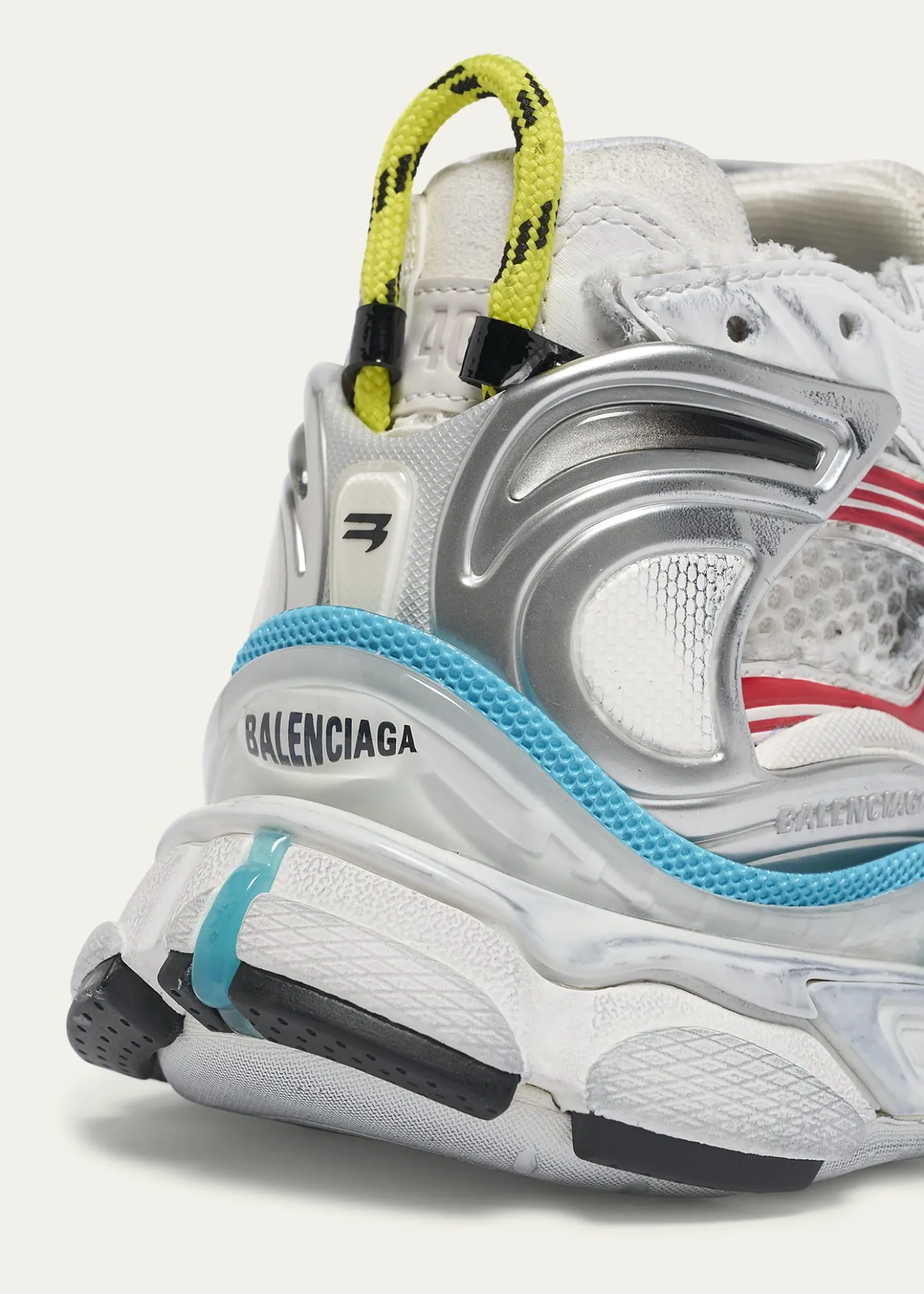 BalenciagaMen's Multicolor Mesh Runner Sneakers