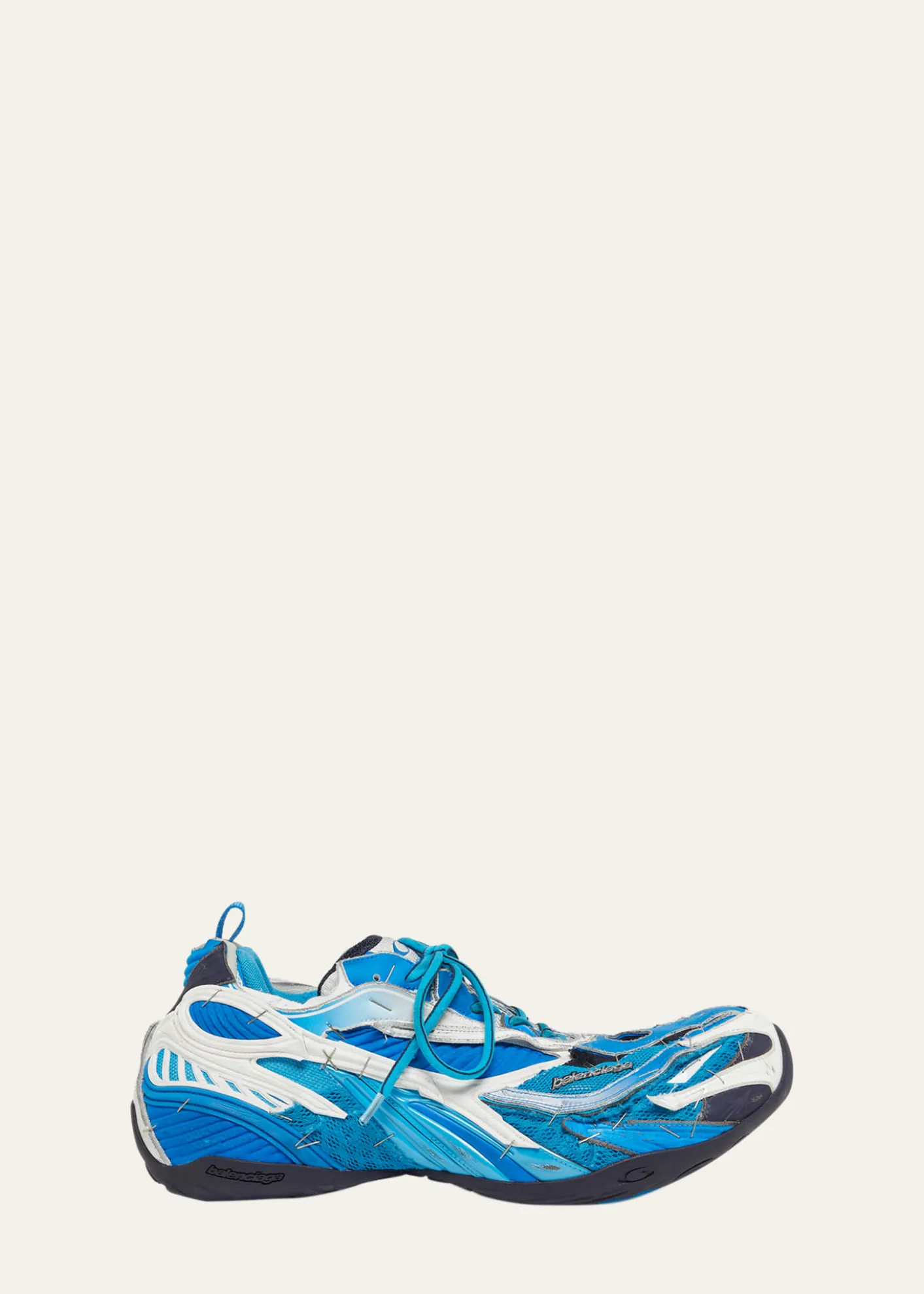 BalenciagaMen's Soleless Distressed Low-Top Sneakers