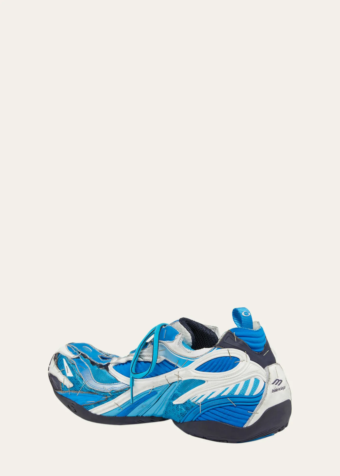 BalenciagaMen's Soleless Distressed Low-Top Sneakers