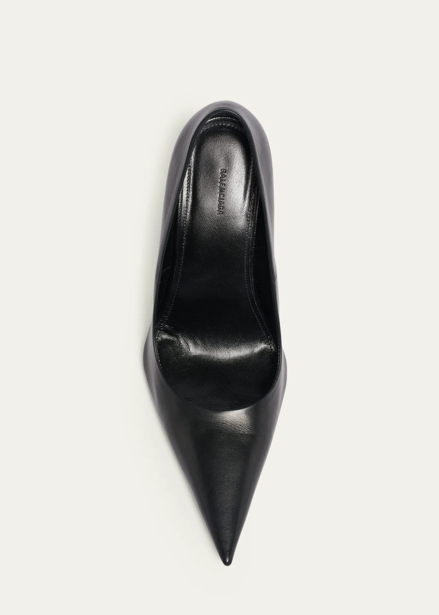 Balenciaga90mm Avenue Leather Pointed-Toe Pumps