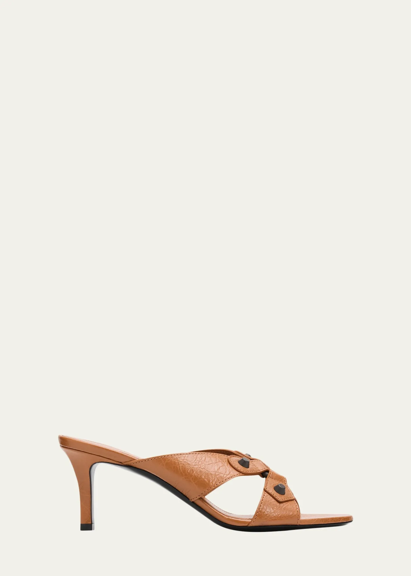 Balenciaga70mm City Arena Leather Mule Sandals