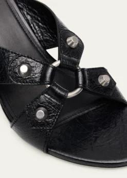 Balenciaga70mm City Arena Leather Mule Sandals