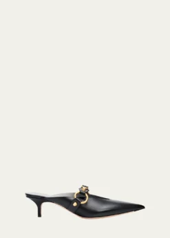Balenciaga45mm City Leather Mules
