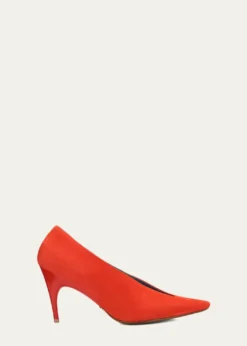 Balenciaga90mm Duchesse Suede Pumps
