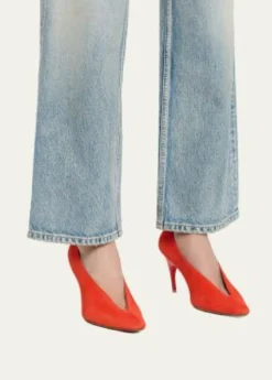Balenciaga90mm Duchesse Suede Pumps