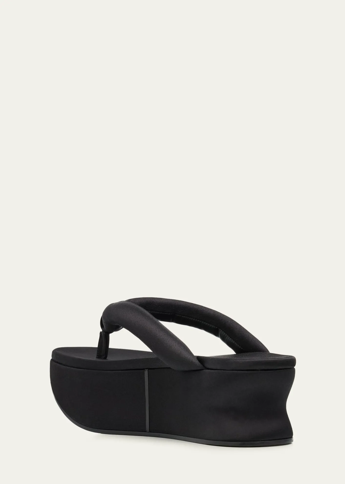 Balenciaga90mm Gaeta Satin Platform Thong Sandals