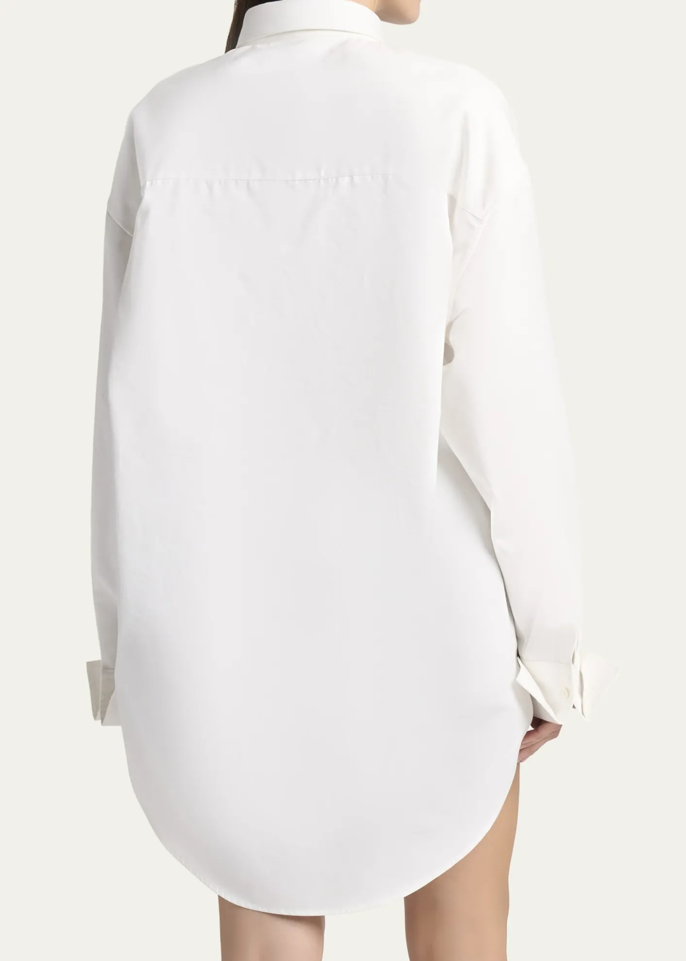 BalenciagaOrgandi Cotton-Silk Poplin Cocoon Collared Shirt
