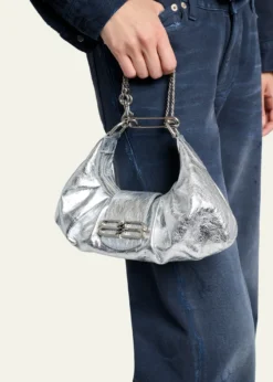 BalenciagaPamela Small Metallic Leather Shoulder Bag