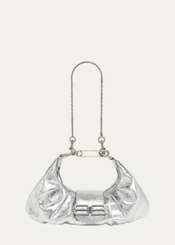BalenciagaPamela Small Metallic Leather Shoulder Bag