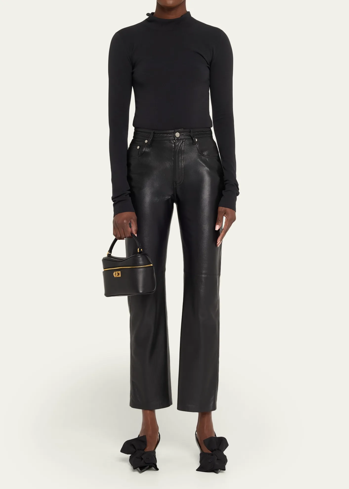 BalenciagaRodeo Leather Vanity Top-Handle Bag