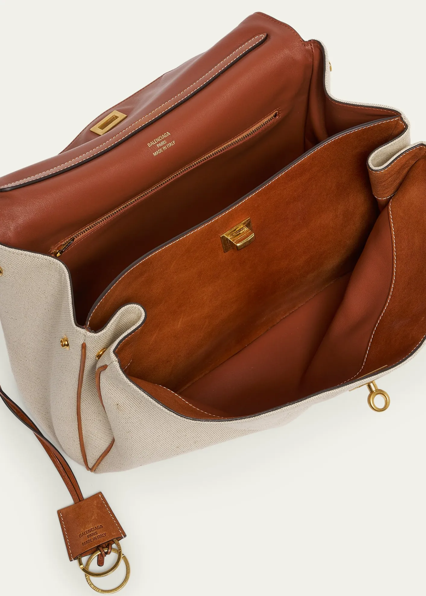 BalenciagaRodeo Medium Canvas Top-Handle Bag