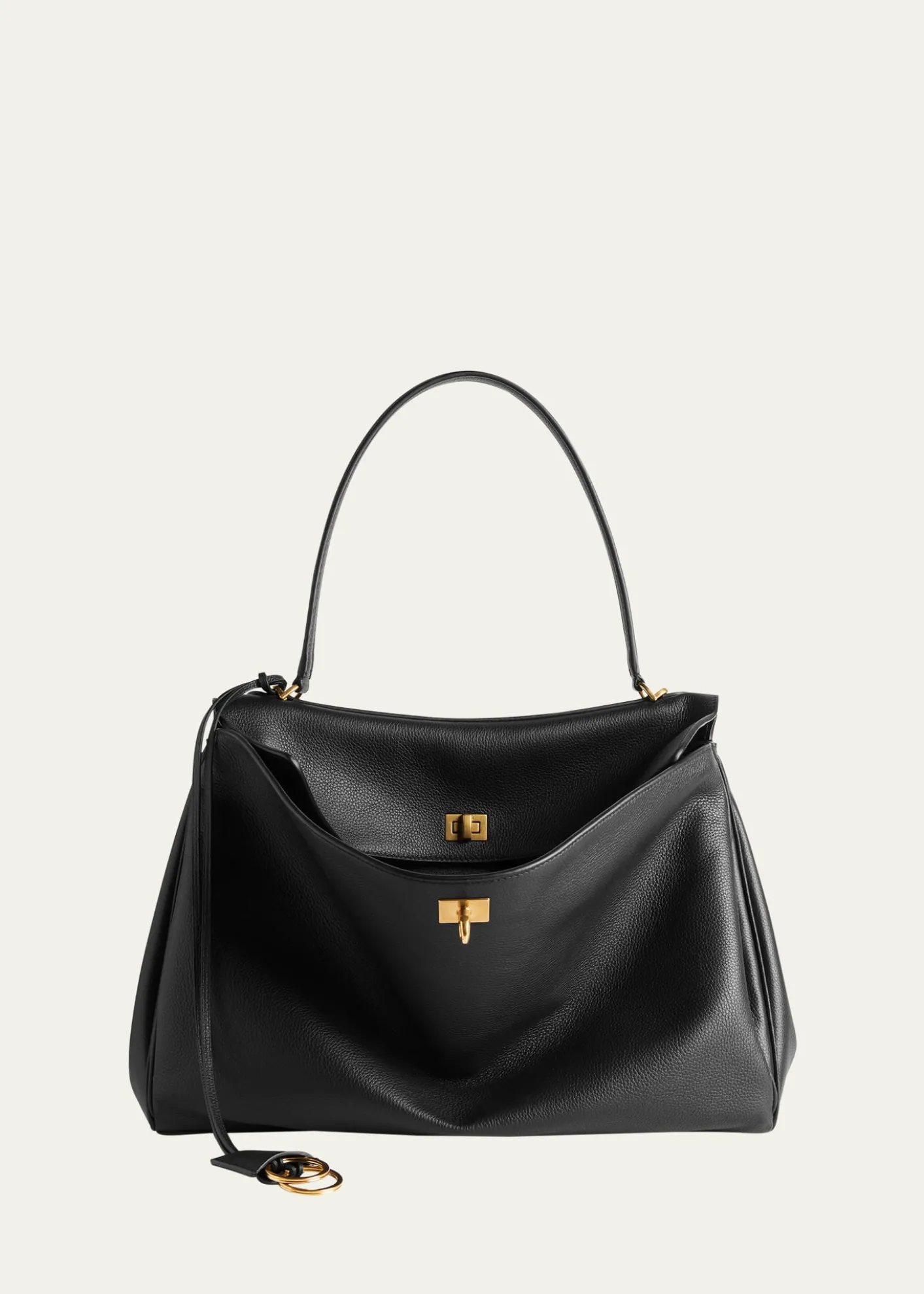 BalenciagaRodeo Medium Grained Leather Top-Handle Bag