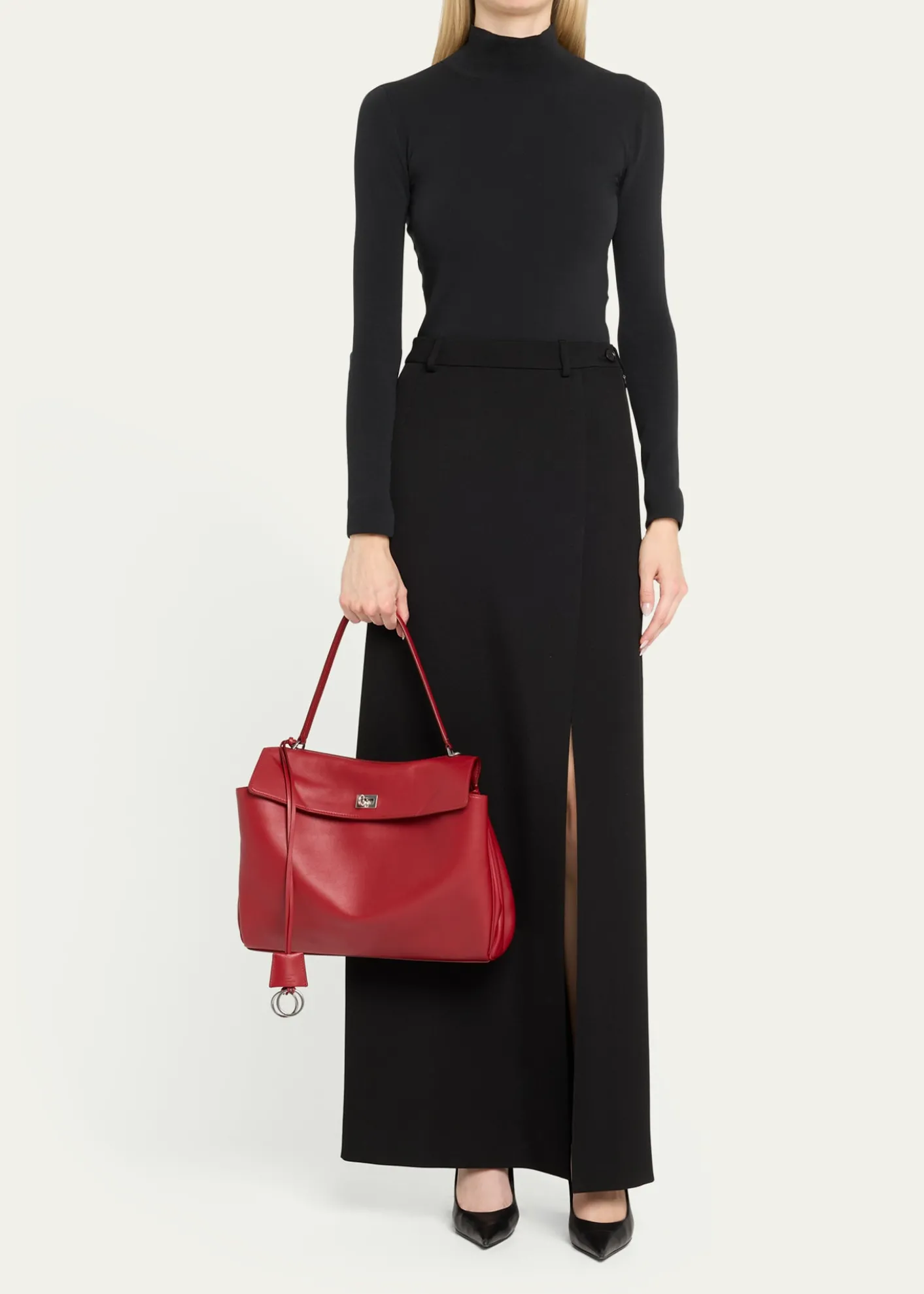 BalenciagaRodeo Medium Leather Top-Handle Bag