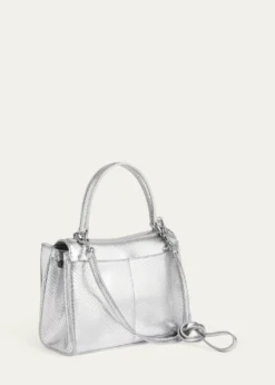 BalenciagaRodeo Mini Python-Embossed Leather Crossbody Bag