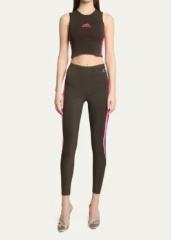 BalenciagaSide Stripe Crop Leggings