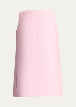 BalenciagaSleeveless Silk-Wool Mini Sack Dress