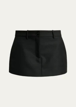 BalenciagaStarch Regenerative Wool Mini Hybrid Skort