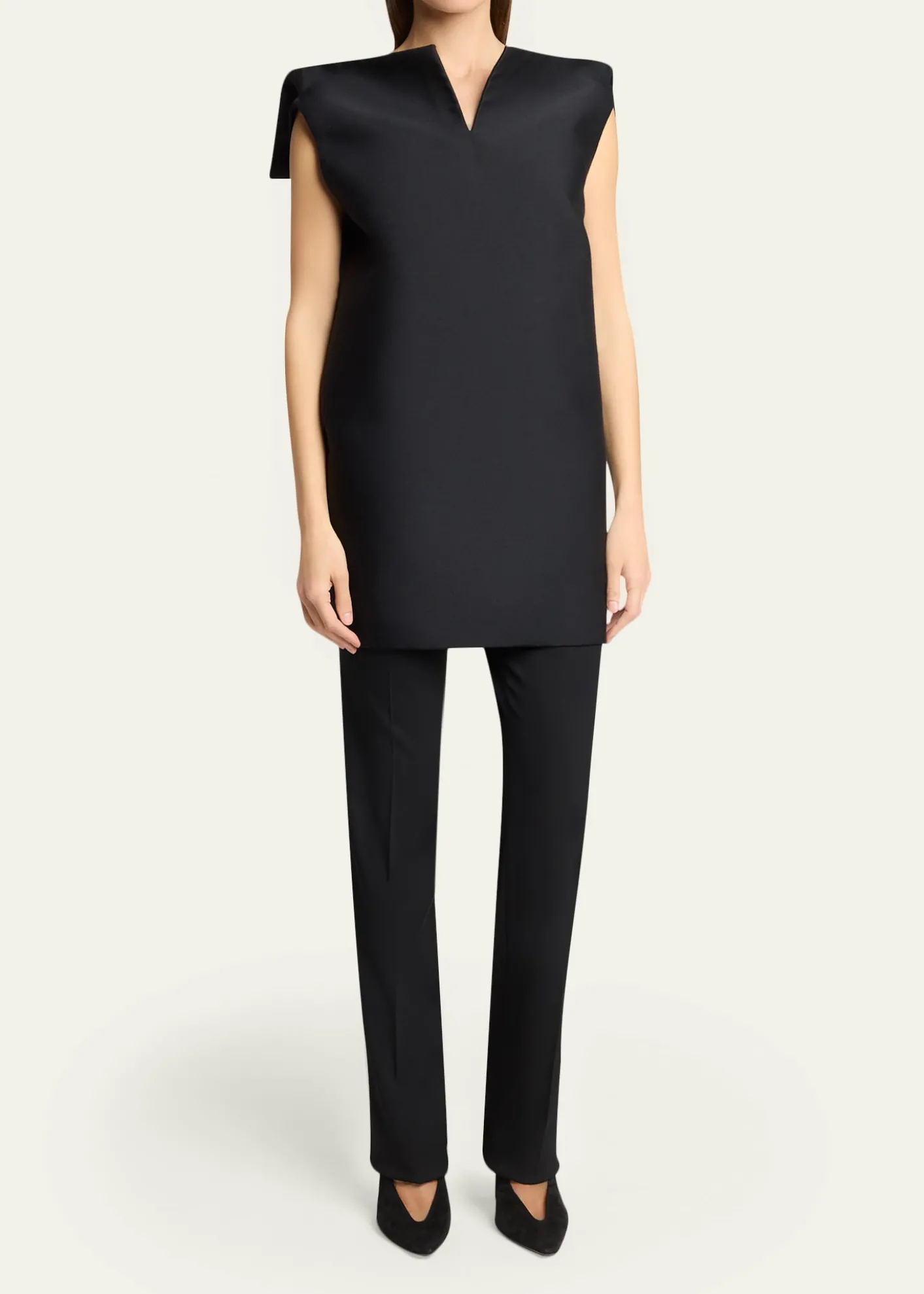 BalenciagaVareuse Structured Sleeveless Mini Dress