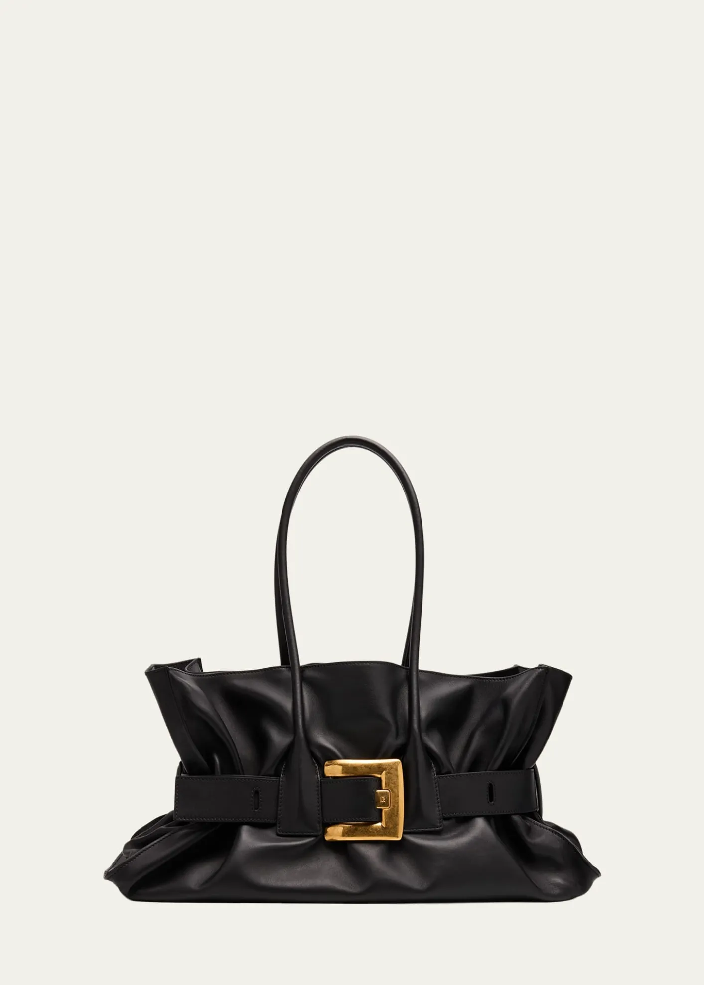 BalmainAnthem Large Belted Tote Bag in Leather