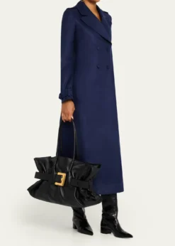 BalmainAnthem Large Belted Tote Bag in Leather