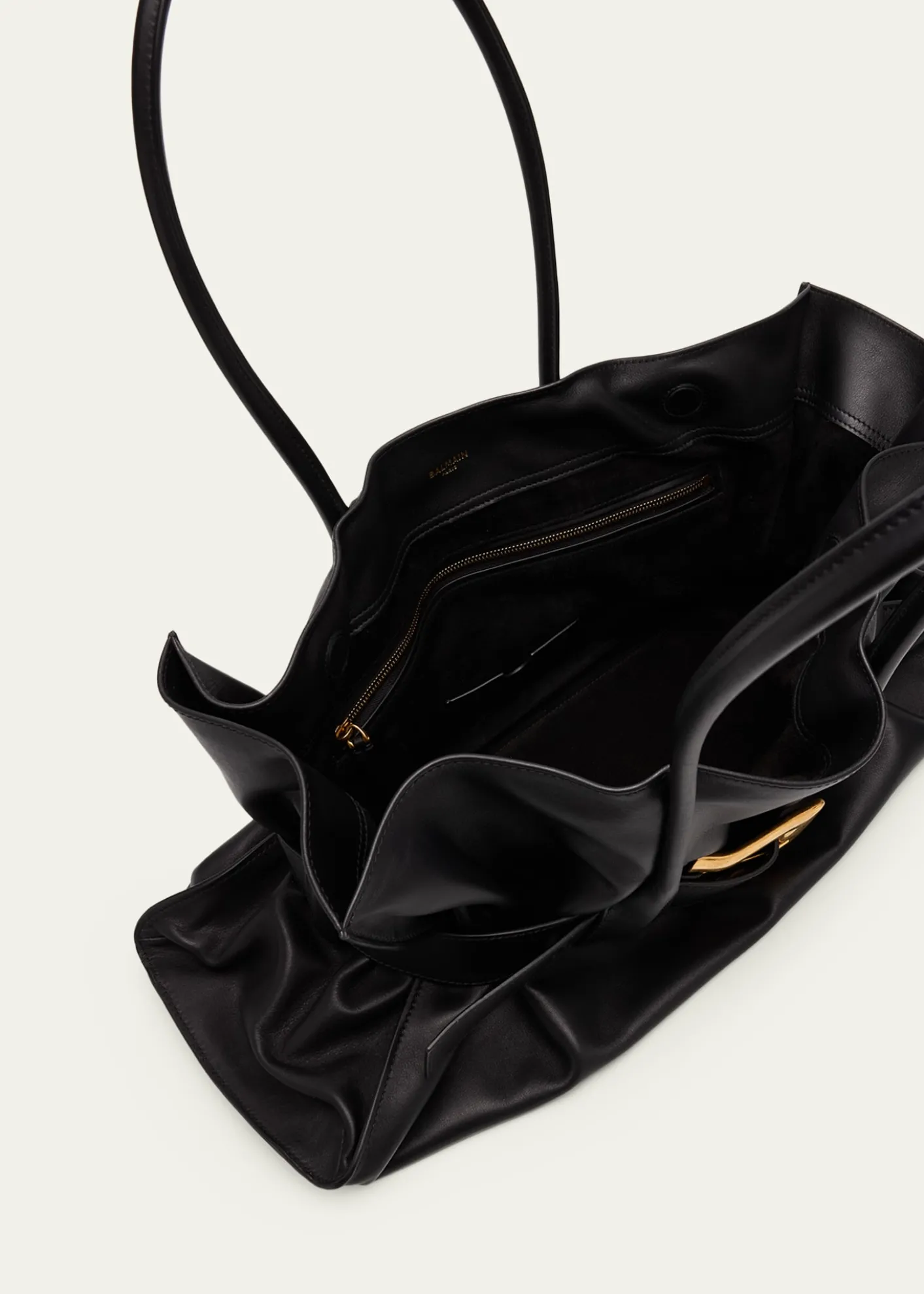 BalmainAnthem Large Belted Tote Bag in Leather