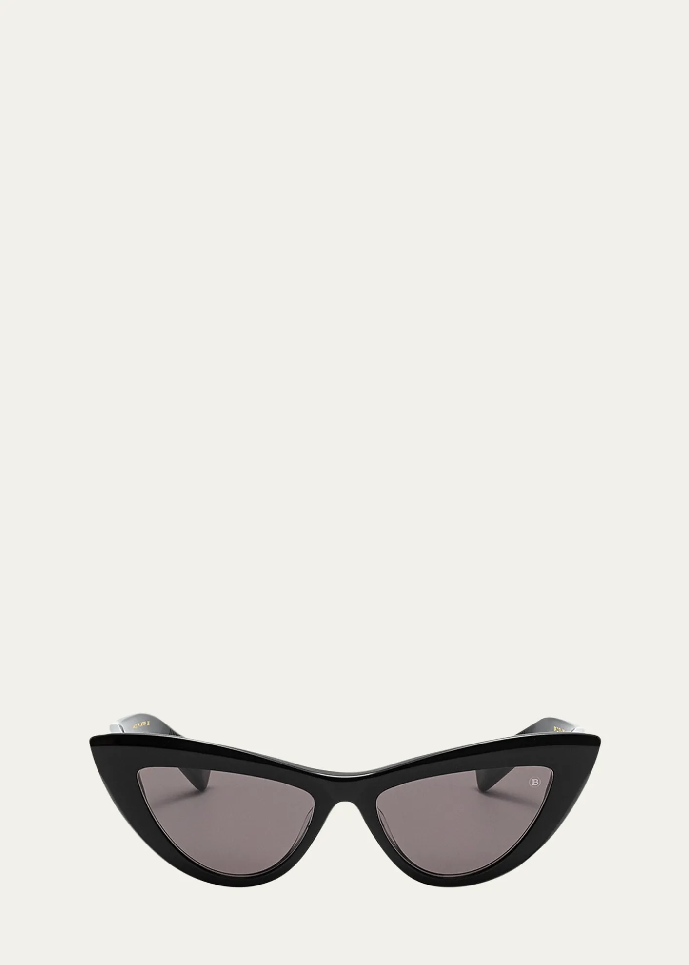 BalmainMonogram Acetate & Titanium Cat-Eye Sunglasses