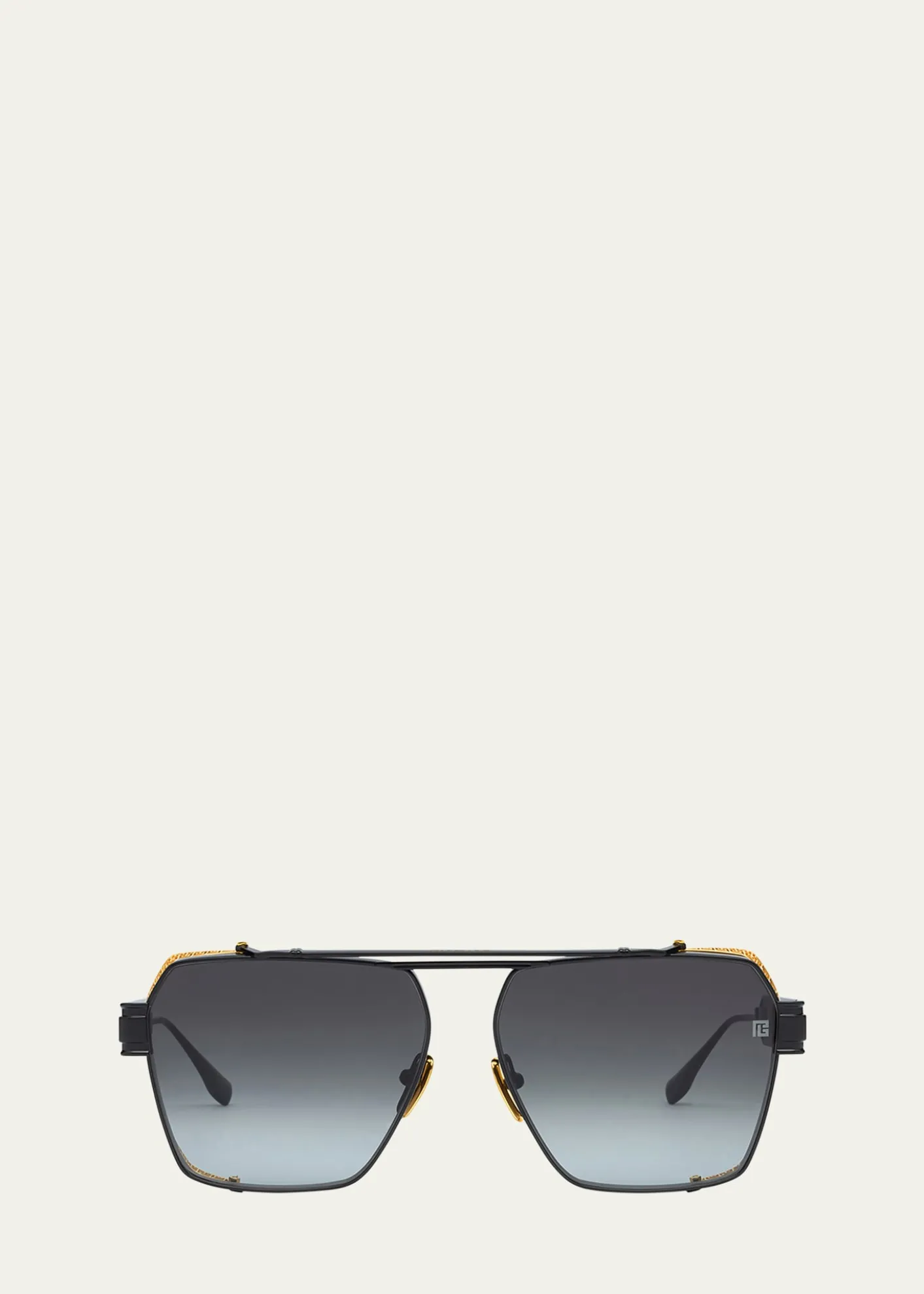 BalmainPremier Titanium Aviator Sunglasses