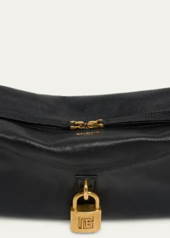 BalmainPulse Padlock Crossbody Bag in Leather