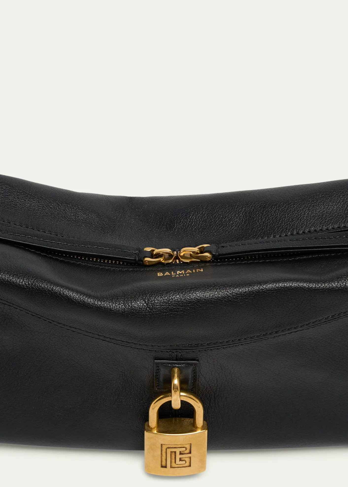 BalmainPulse Padlock Crossbody Bag in Leather