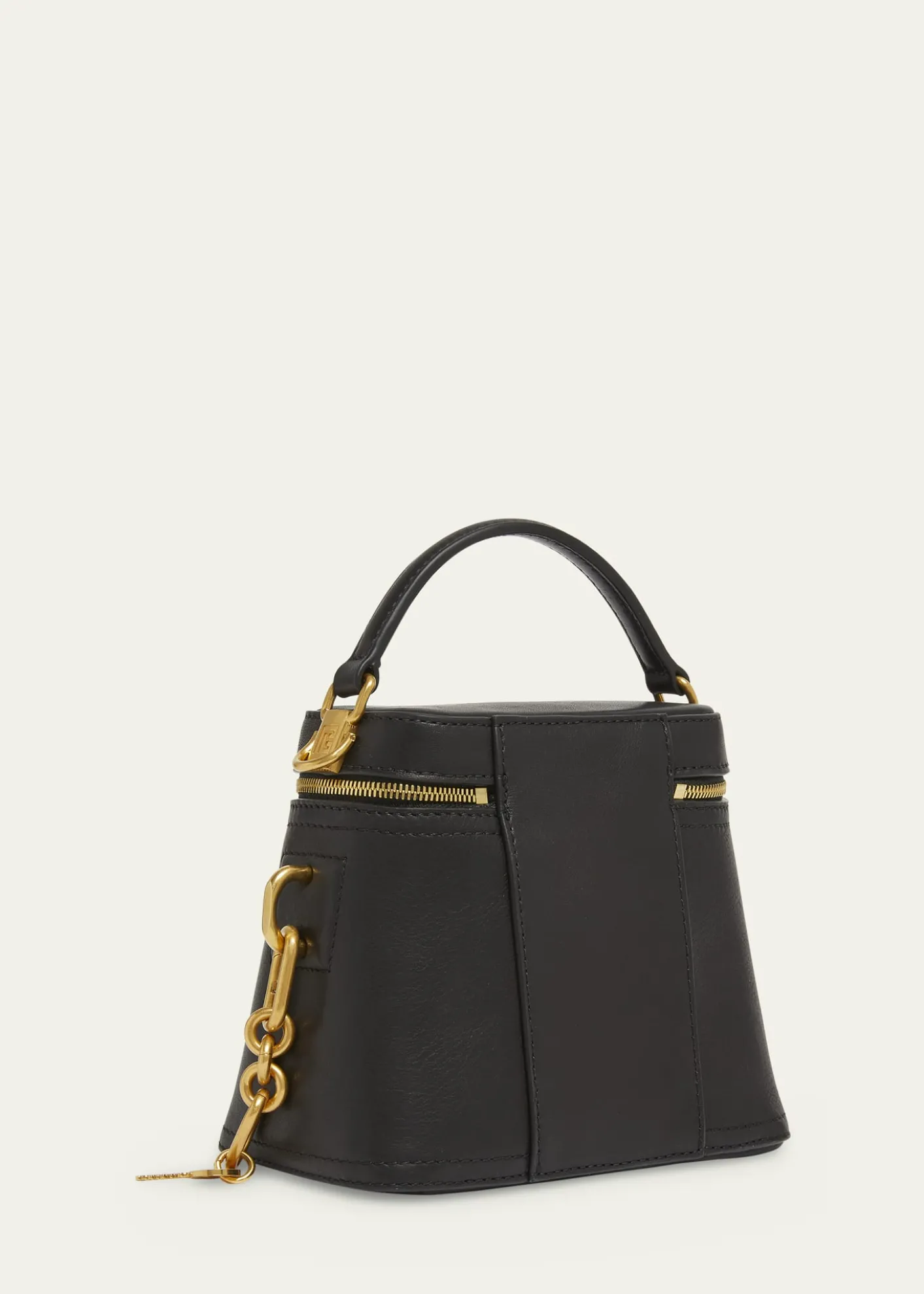 BalmainPulse Vanity Top-Handle Bag in Calfskin