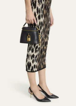 BalmainPulse Vanity Top-Handle Bag in Calfskin